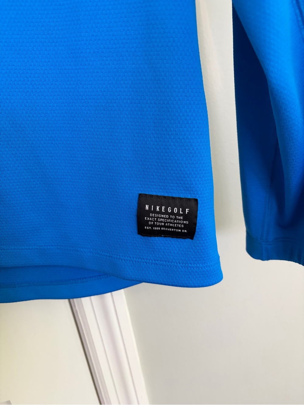 Nike Blue and Black Golf Dri-FIT Zip Jacket - Picture 4 of 5